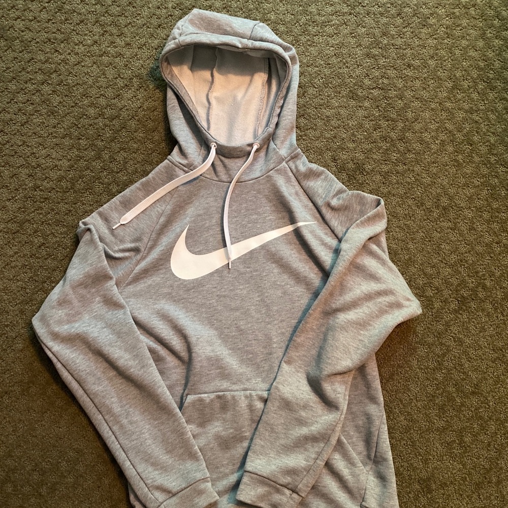 NIKE DRI-FIT Men’s Small Gray Athletic Hoodie